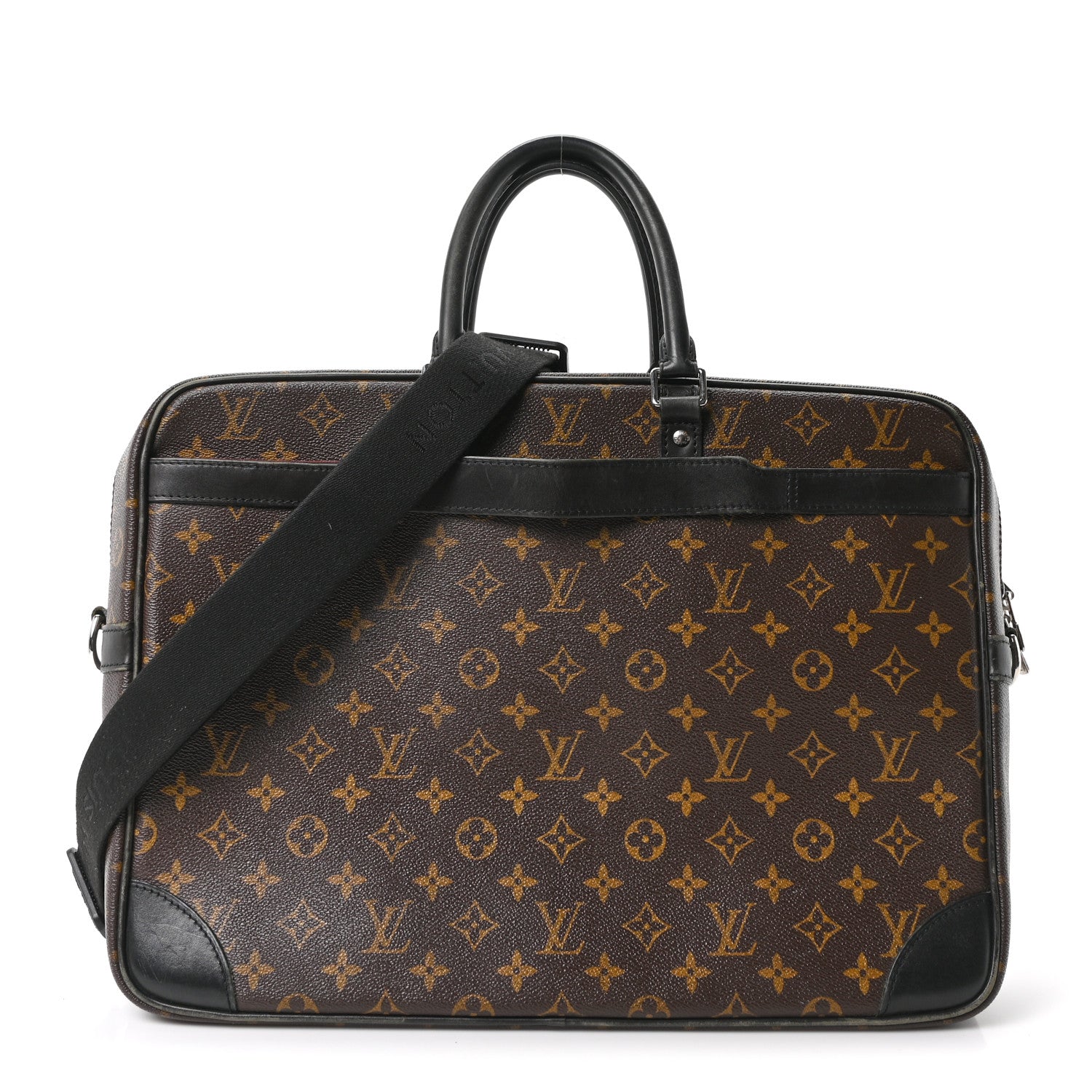 Louis Vuitton Monogram Macassar Porte-Documents Voyage GM 1 of 9
