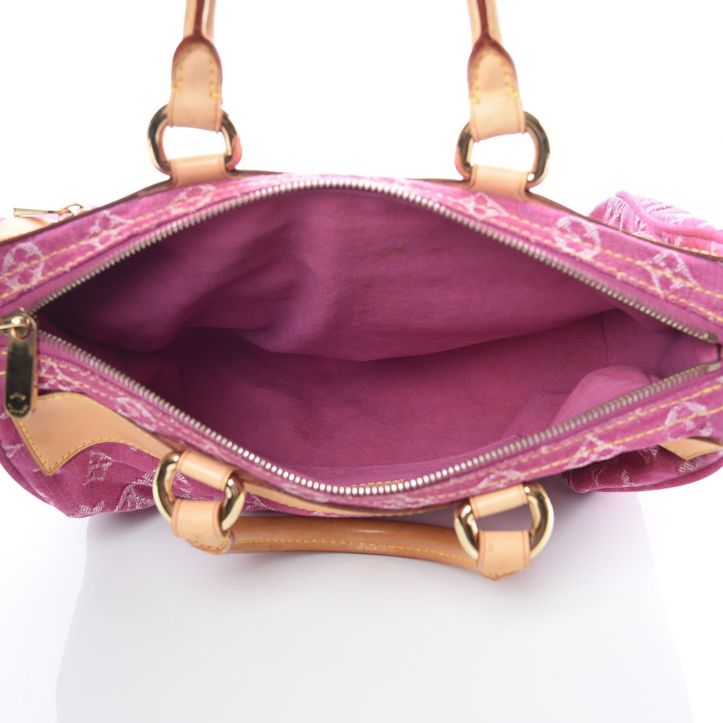 Monogram Denim Neo Speedy Fuchsia