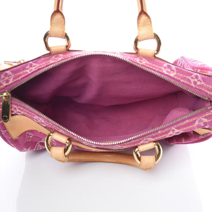 Louis Vuitton Monogram Denim Neo Speedy Fuchsia 7 of 16