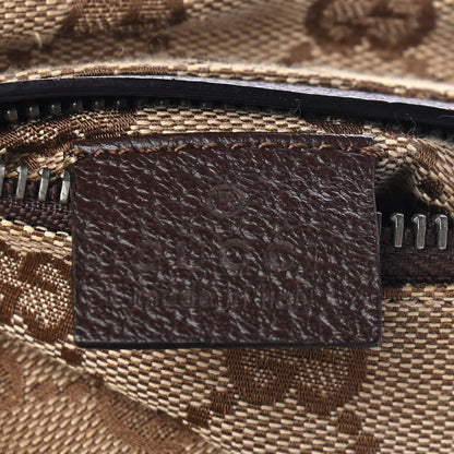 Gucci GG Monogram Double Pocket Belt Bag Dark Brown 6 of 10