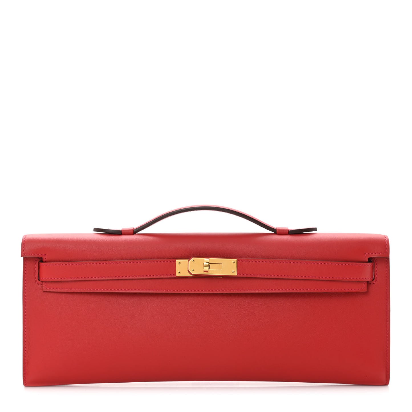 Swift Kelly Cut Clutch Pochette Vermillion