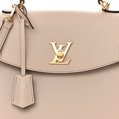 Louis Vuitton Soft Calfskin Lockme Ever MM Greige 7 of 9