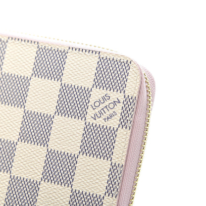 Louis Vuitton Damier Azur Zippy Wallet Rose Ballerine 8 of 8