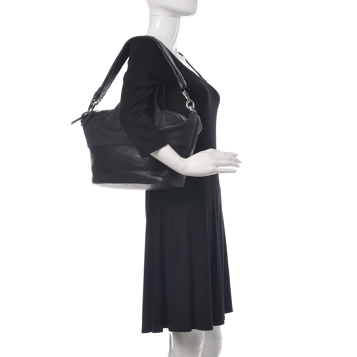 Givenchy Sheepskin Calfskin Small Nightingale Black 2 of 12