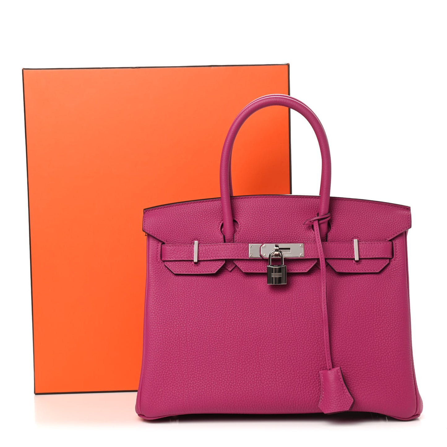 Togo Birkin 30 Rose Pourpre