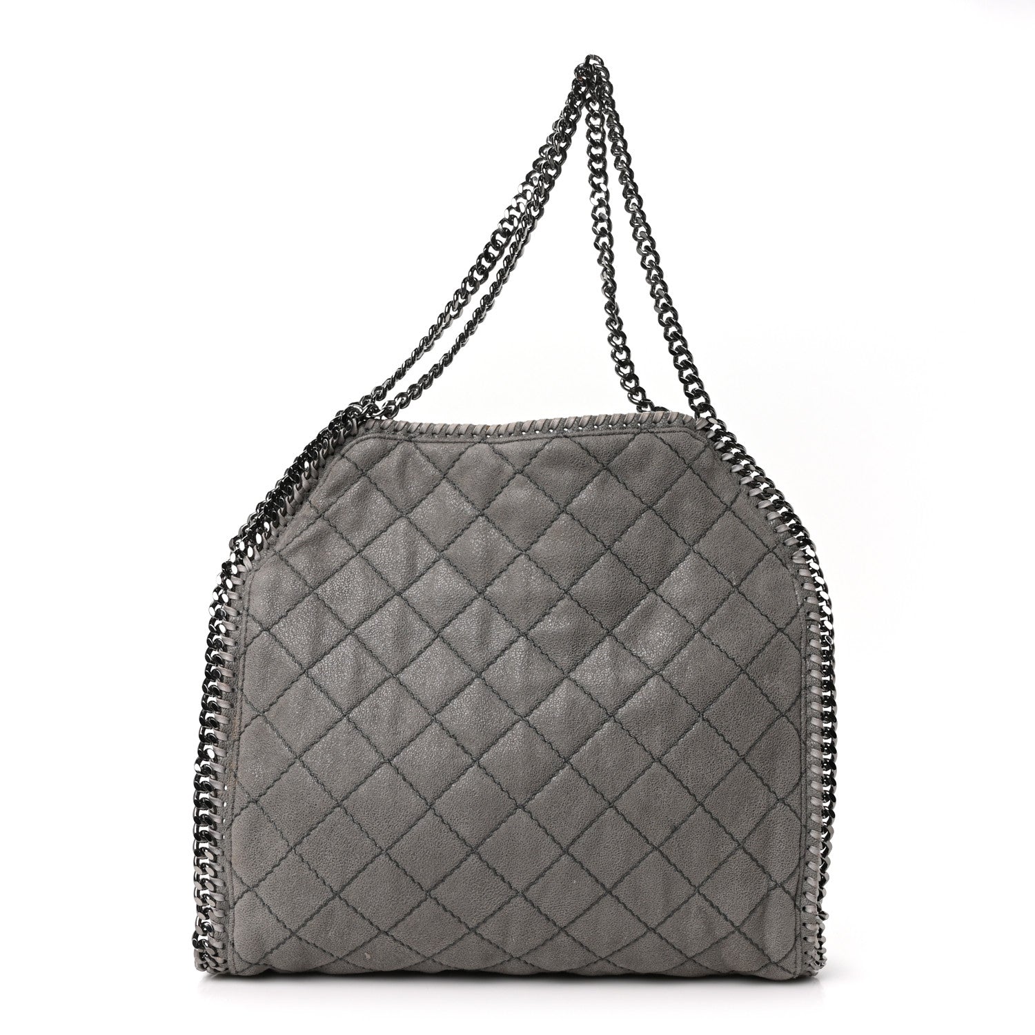 Stella McCartney Shaggy Deer Quilted Small Falabella Tote  Light Grey 1 of 9