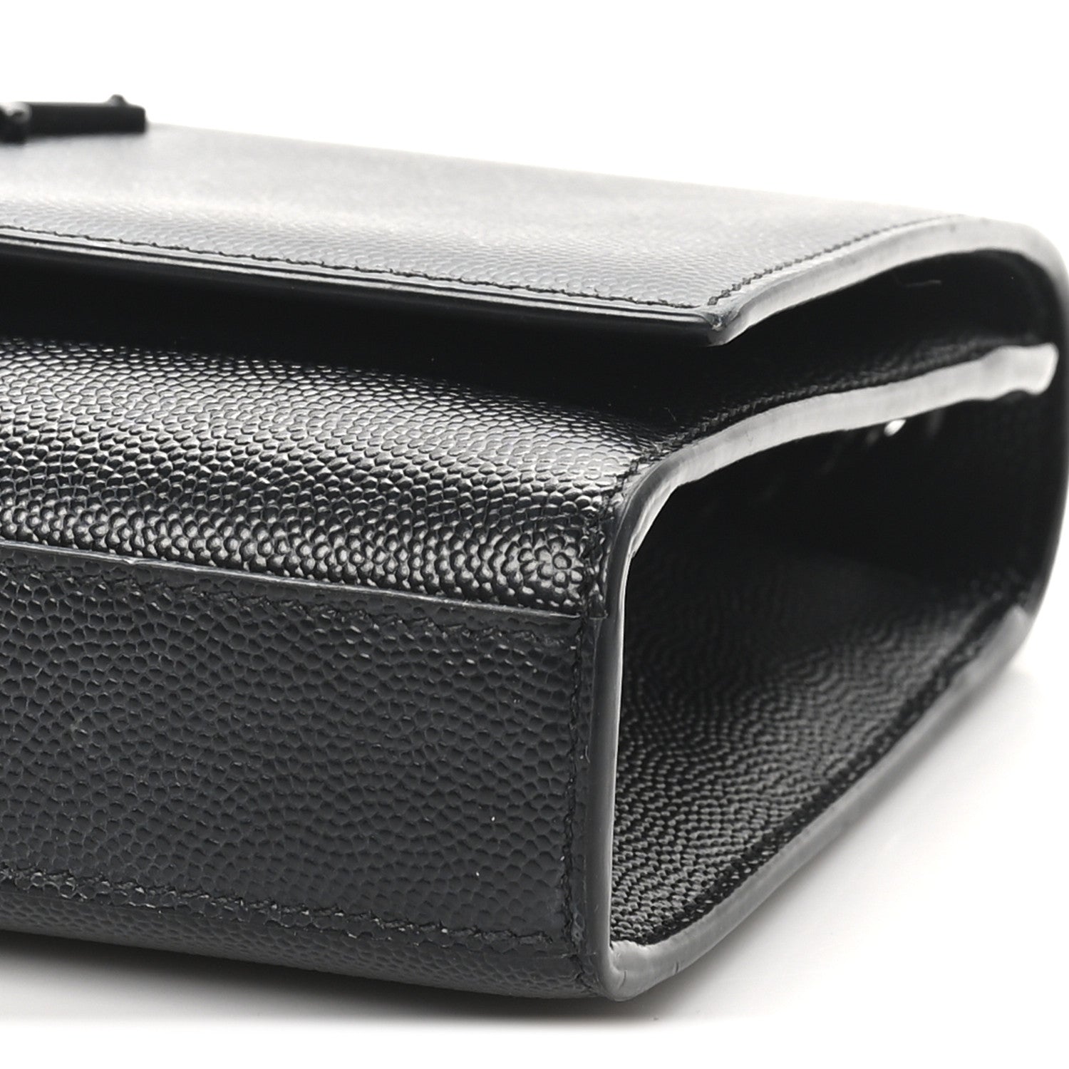 Saint Laurent Grain De Poudre Small Monogram Monochrome Kate Satchel Black 10 of 10