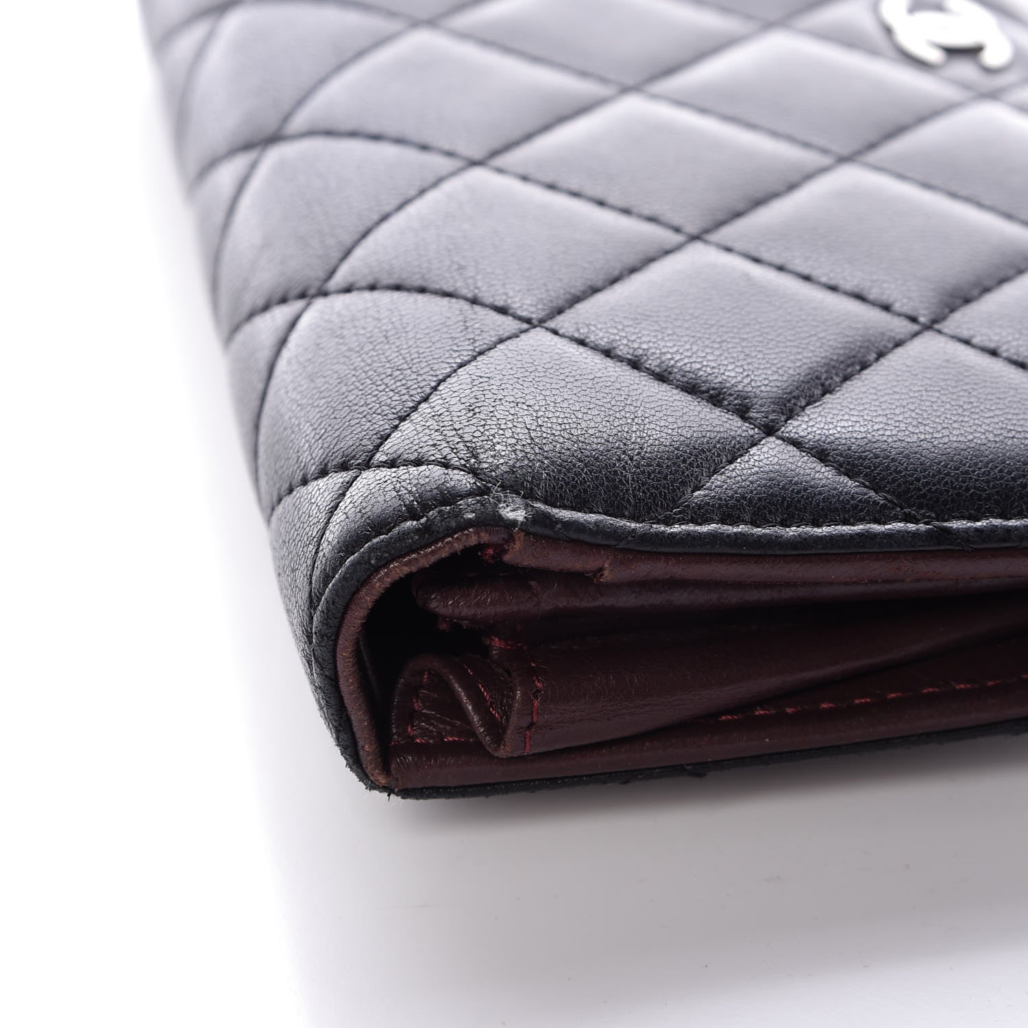 Chanel Lambskin Quilted Yen Wallet Black 18 of 19