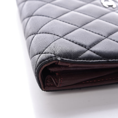 Chanel Lambskin Quilted Yen Wallet Black 18 of 19