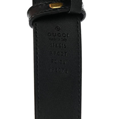 Gucci Calfskin Double G 30mm Belt 90 36 Black 3 of 5