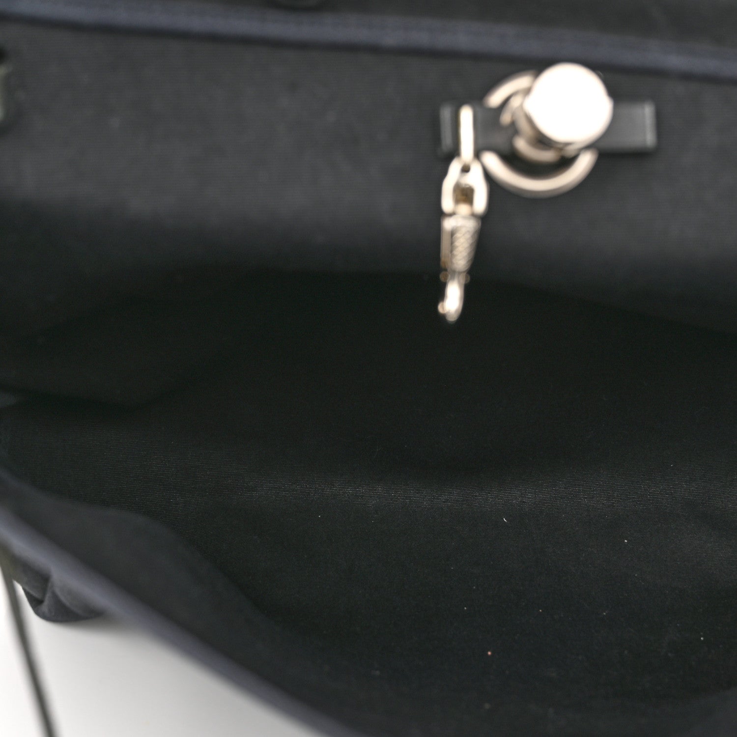 Hermes Toile Vache Calfskin Herbag 39 MM Black 12 of 16