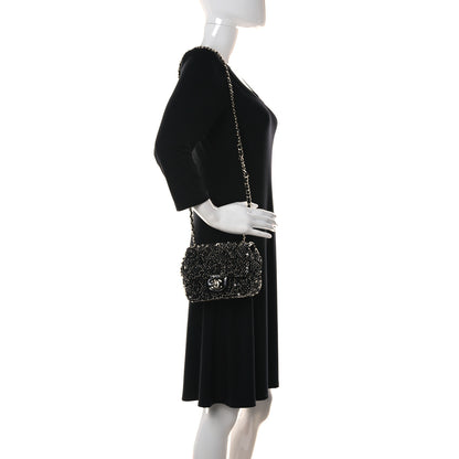 Chanel Sequin Mini Square Flap Black 2 of 11