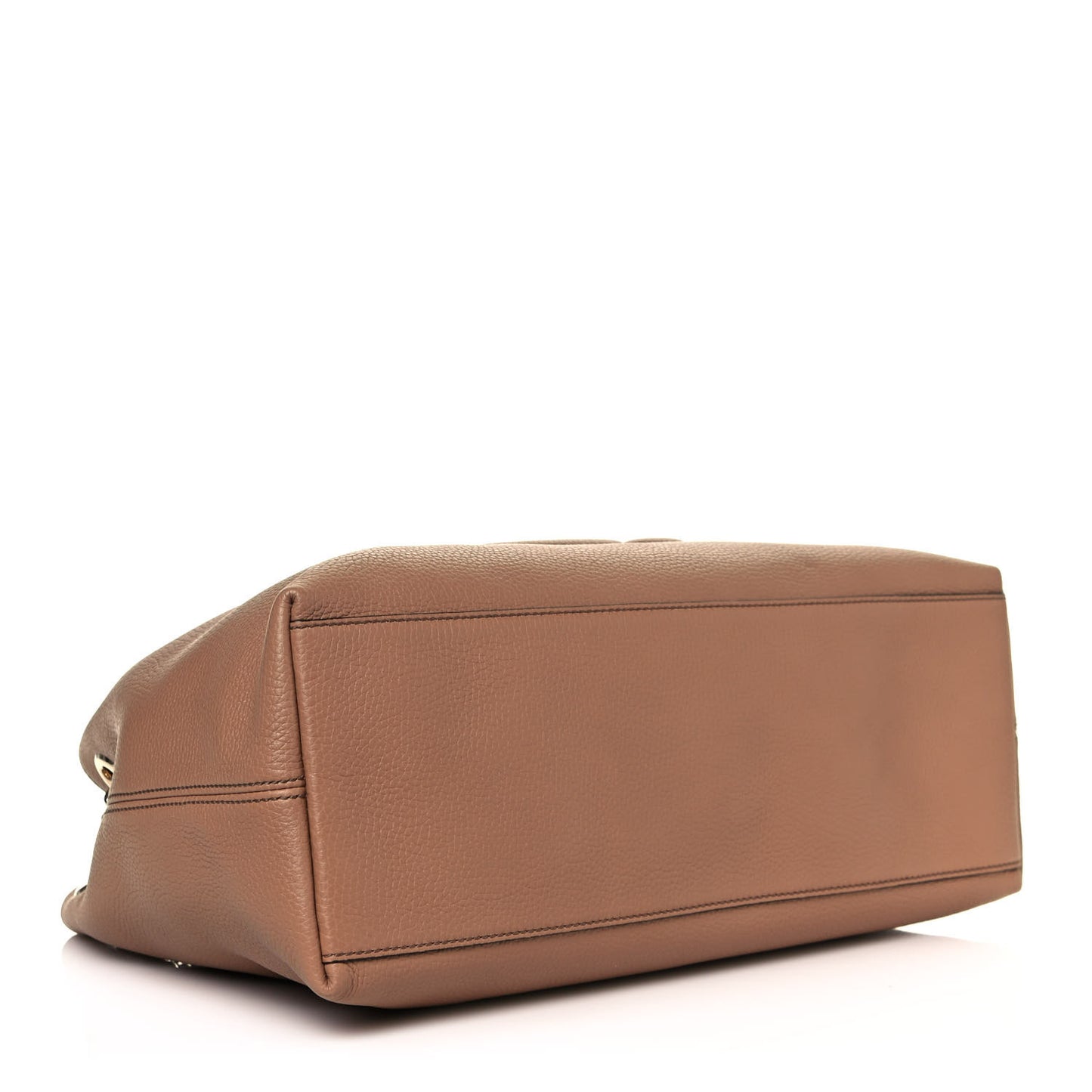 Pebbled Calfskin Medium Soho Chain Shoulder Bag Camelia
