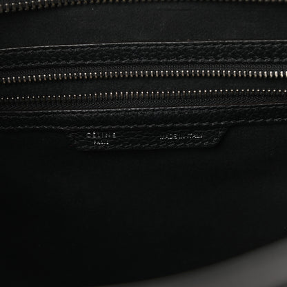 Celine Drummed Calfskin Mini Luggage Black 6 of 8