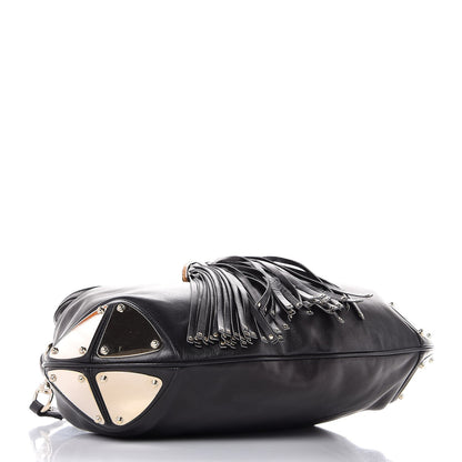 Gucci Calfskin Large Indy Top Handle Hobo Black 4 of 7