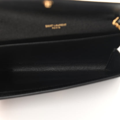 Saint Laurent Grain De Poudre Uptown Chain Wallet Black 5 of 12