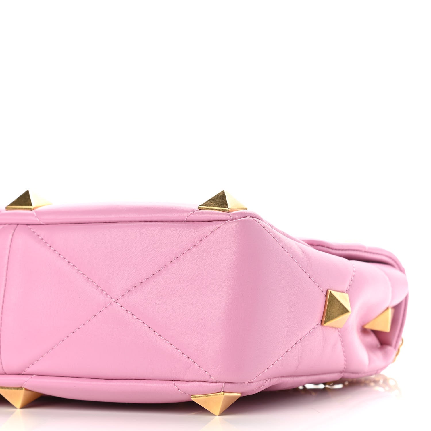 Valentino Garavani Nappa Large Roman Stud Shoulder Bag Giacinto 9 of 10