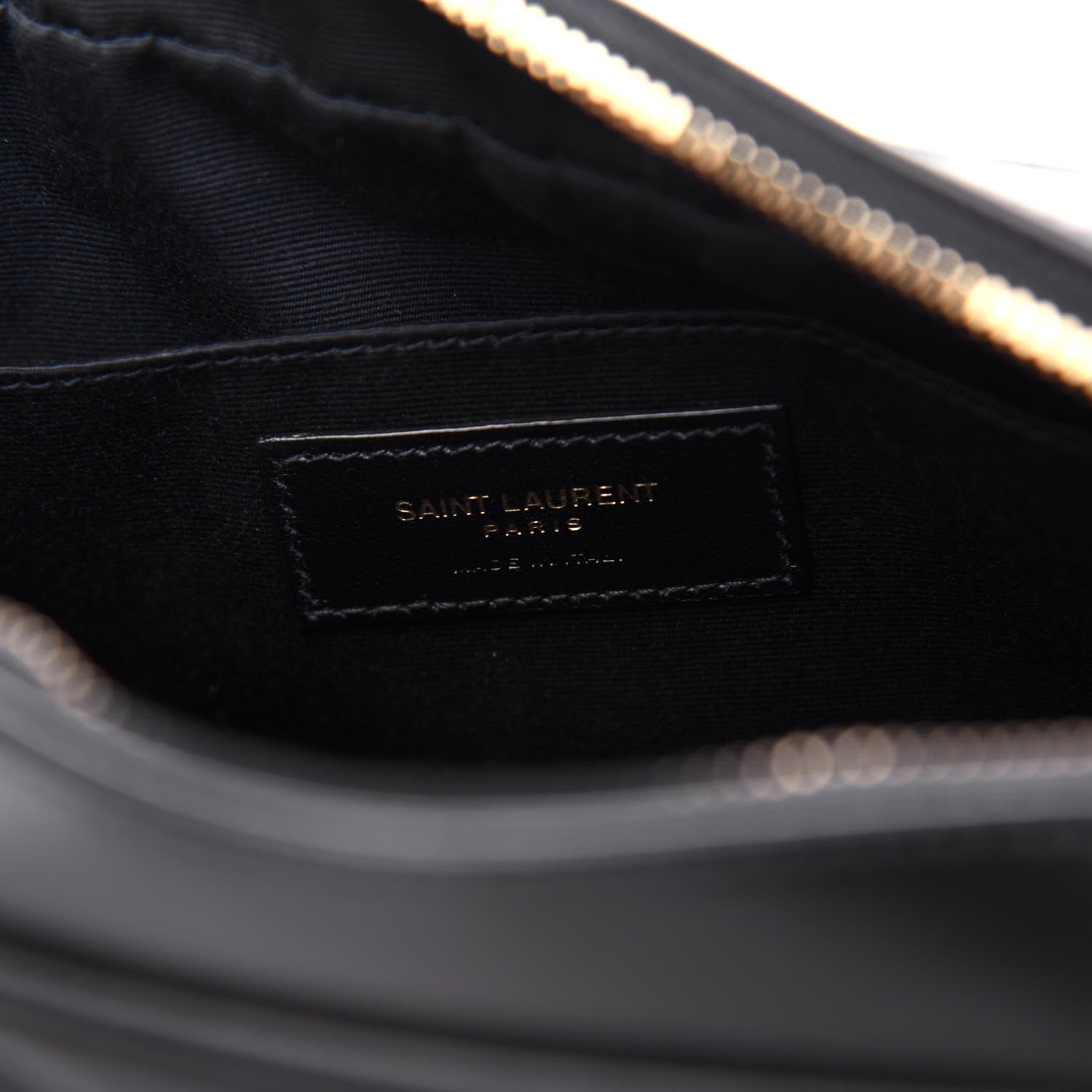 Saint Laurent Calfskin Matelasse Monogram Lou Camera Bag Black 6 of 10