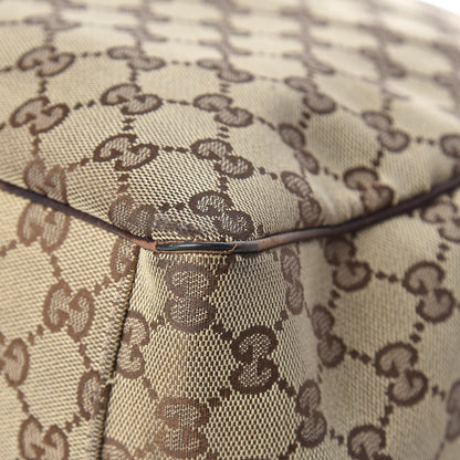 Gucci Monogram Large Positano Tote Brown 13 of 19