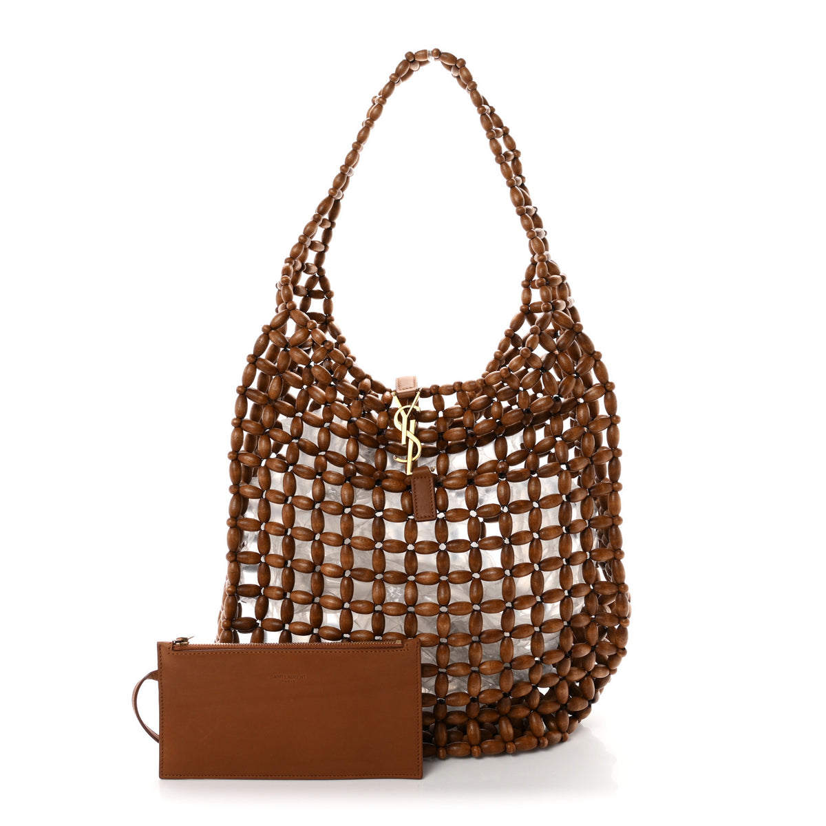 Wood Bead Large Le 5 A 7 Soft Hobo Light Wood