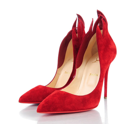Christian Louboutin Suede Victorina 100 Pumps 39.5 Carmin 3 of 8