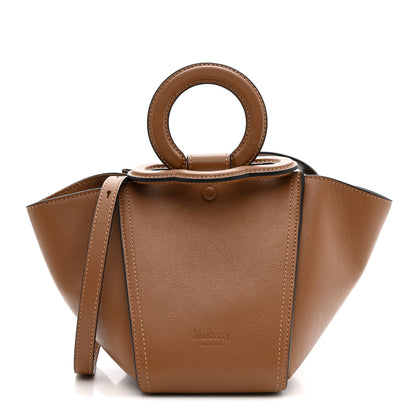 Mulberry Silky Calfskin Mini Rider's Top Handle Bag Teak 1 of 12