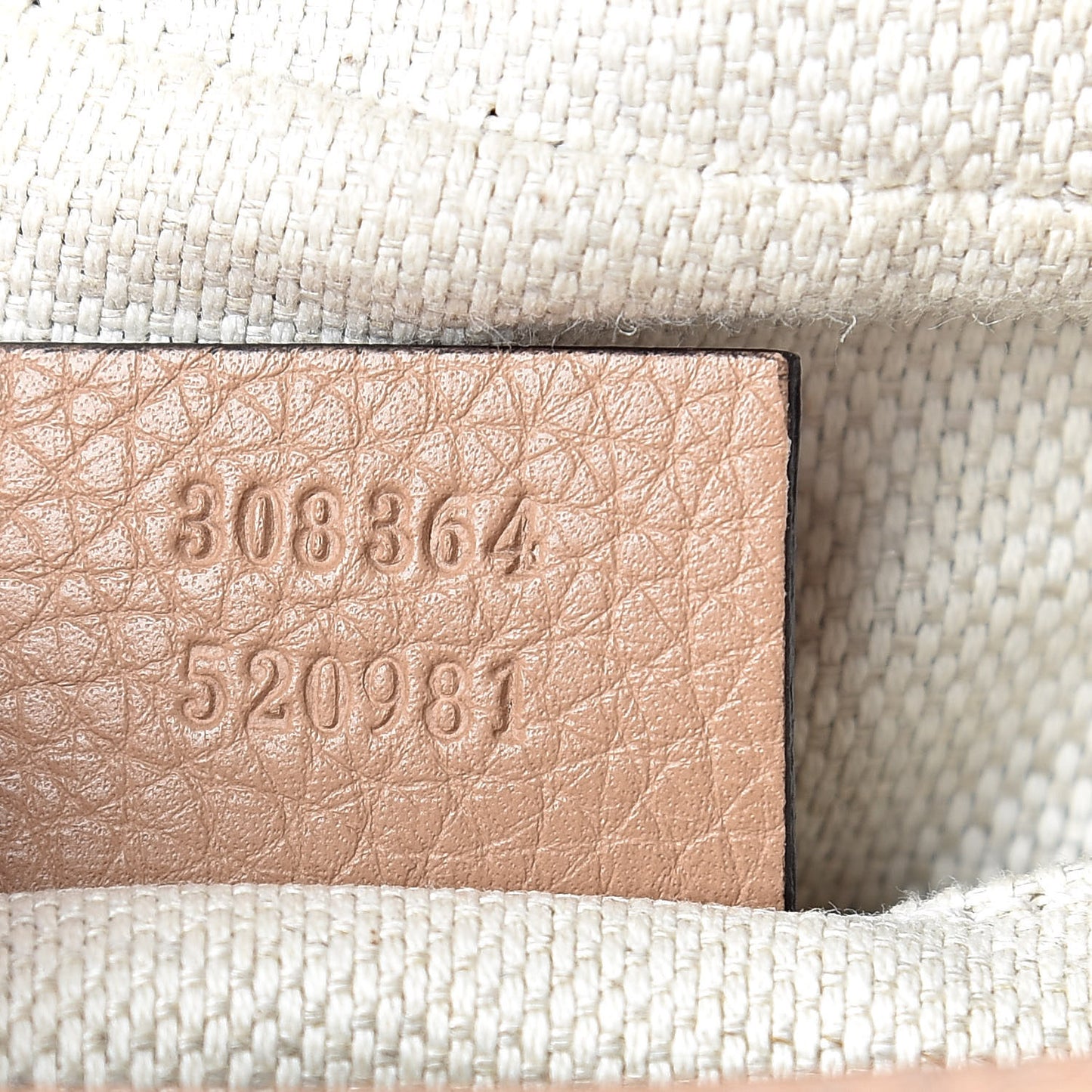 Pebbled Calfskin Small Soho Disco Bag Rose Beige