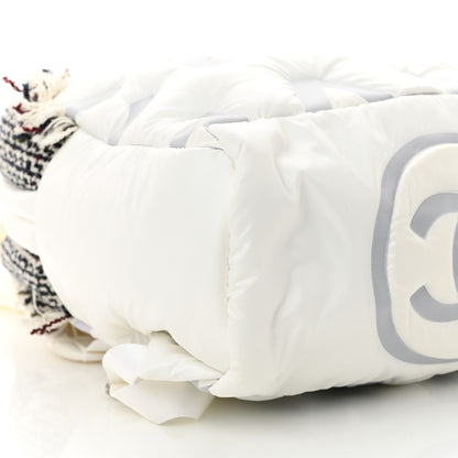 Chanel Nylon Tweed Coco Neige Small Doudoune Backpack Ivory 9 of 11