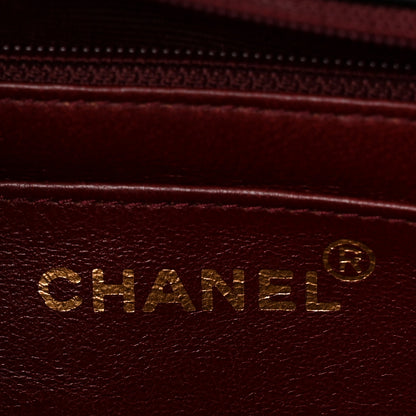 Chanel Calfskin Chevron Quilted Envelope Flap Bag Black 6 of 10