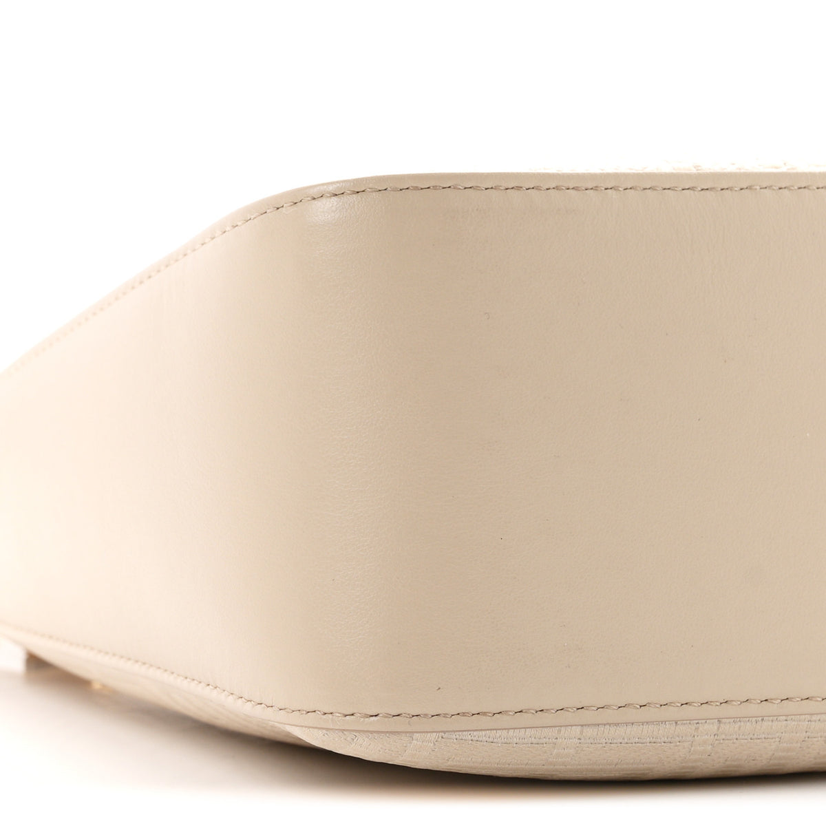 Coated Canvas Logo 4G Embossed Small Moon Cut Out Shoulder Bag Natural Beige