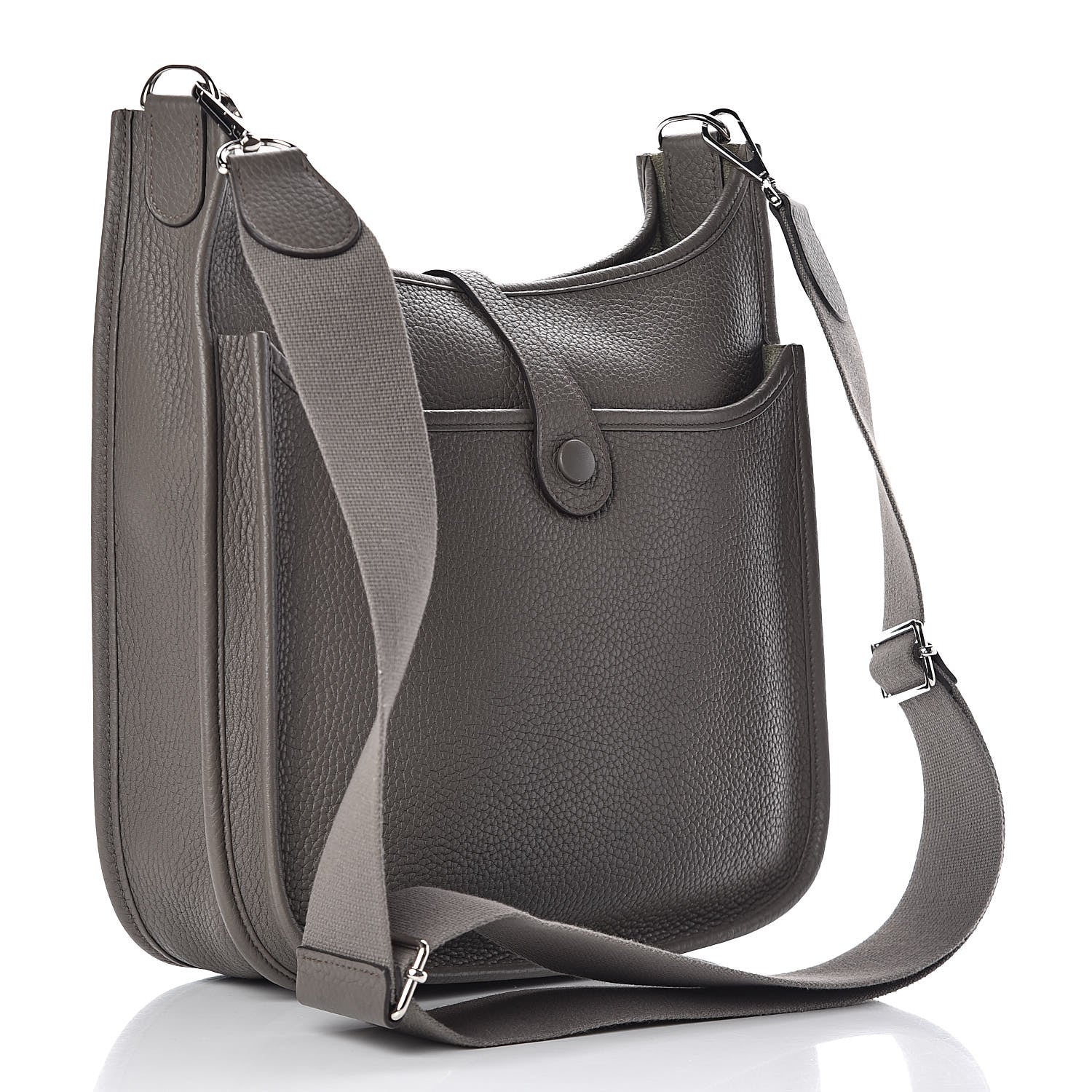 Hermes Taurillon Clemence Evelyne III PM Etain 3 of 13