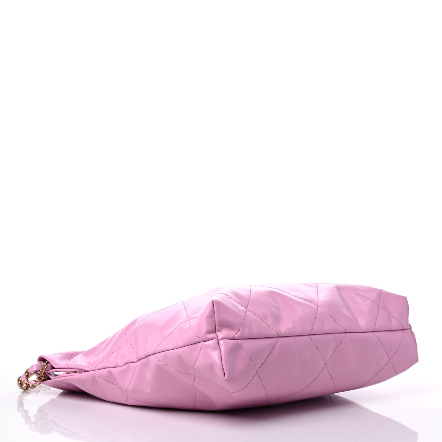 Shiny Calfskin Quilted Small Chanel 22 Pink