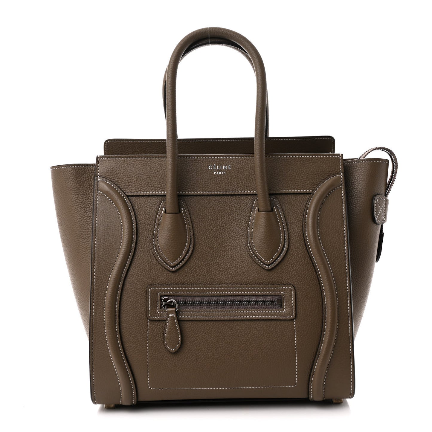 Drummed Calfskin Micro Luggage Souris
