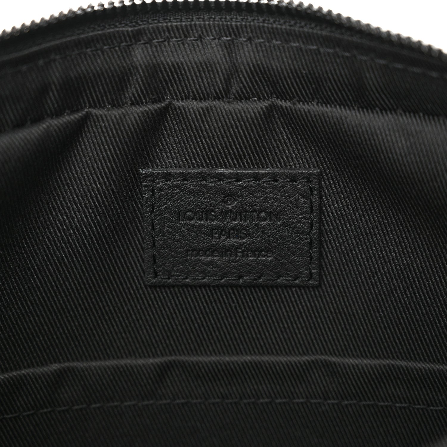 Louis Vuitton Calfskin Monogram Shadow Trio Messenger Black 6 of 11