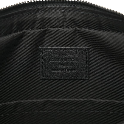 Louis Vuitton Calfskin Monogram Shadow Trio Messenger Black 6 of 11