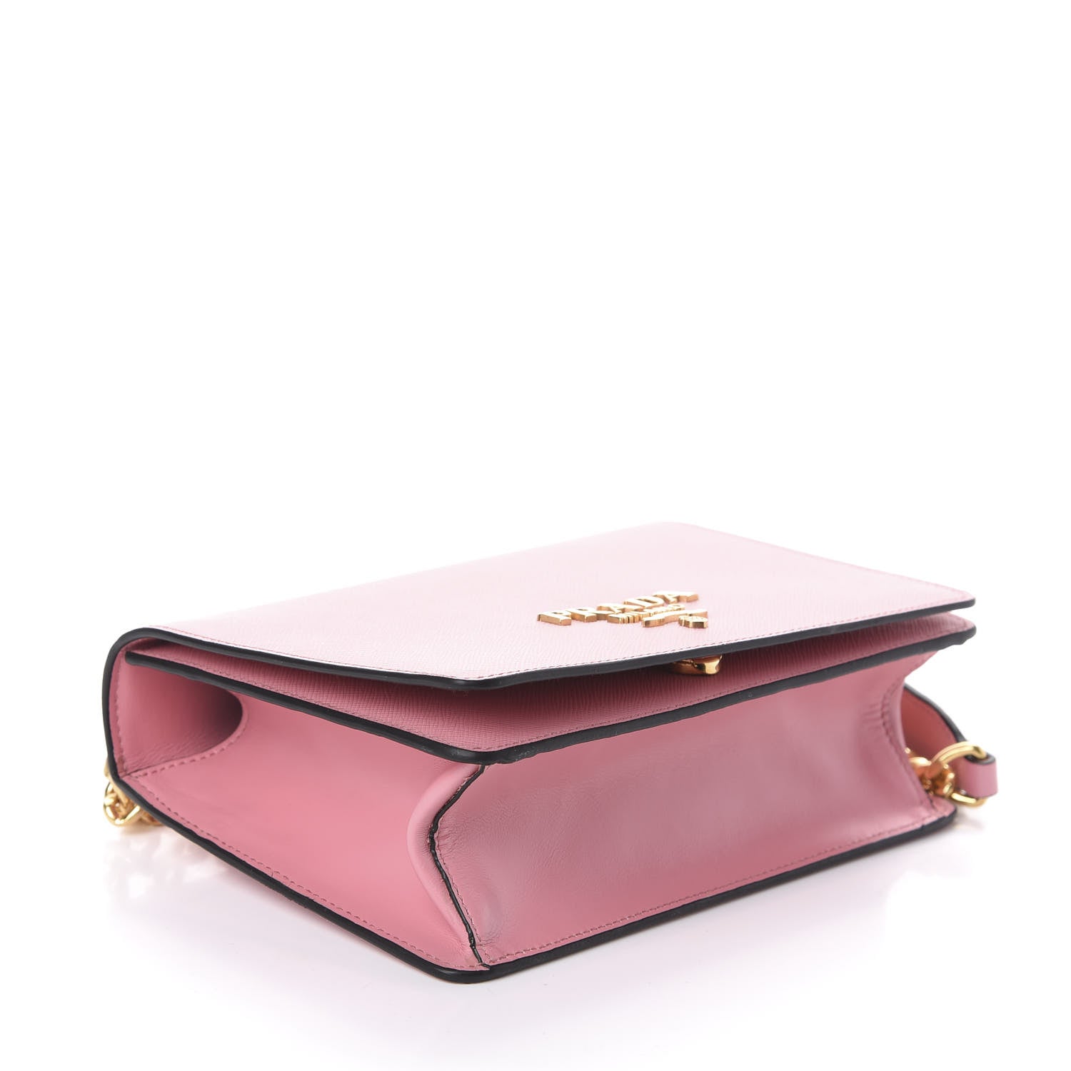 Prada Saffiano Soft Calfskin Chain Crossbody Bag Petalo 4 of 9