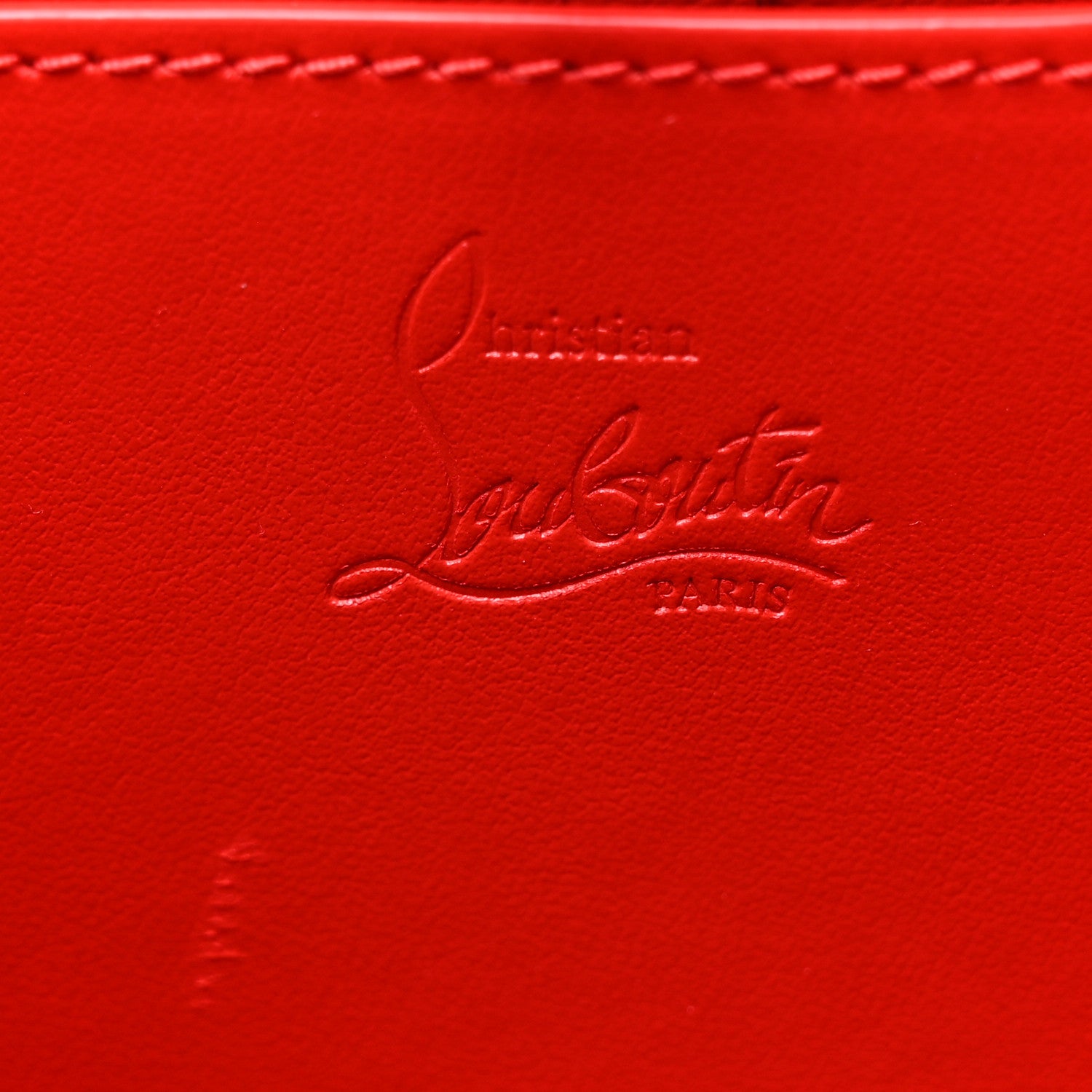Christian Louboutin Calfskin Paris Marie Jane Perforated Glitter Logo Backpack White 6 of 13
