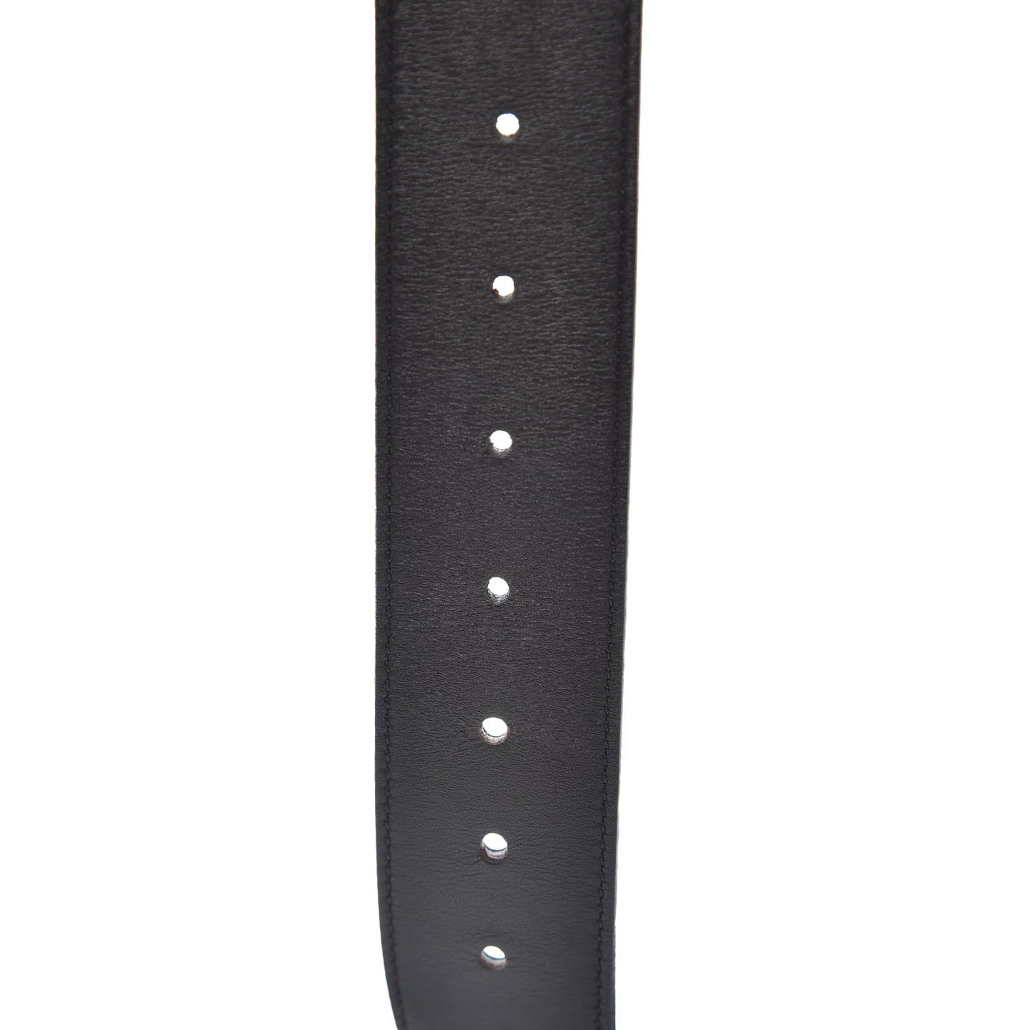 Moon Calfskin Nickel Double G 40mm Belt 115 46 Dark Cocoa