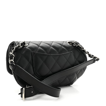 Chanel Calfskin Quilted CC Uniform Flap Belt Bag Black 2 of 9