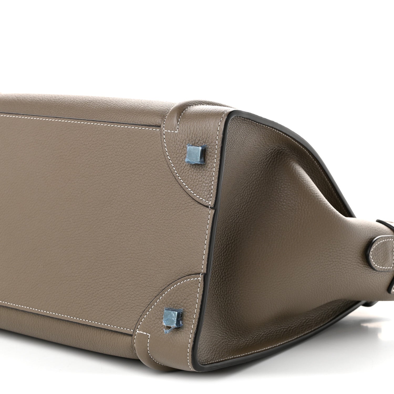 Celine Drummed Calfskin Mini Luggage Souris 10 of 10