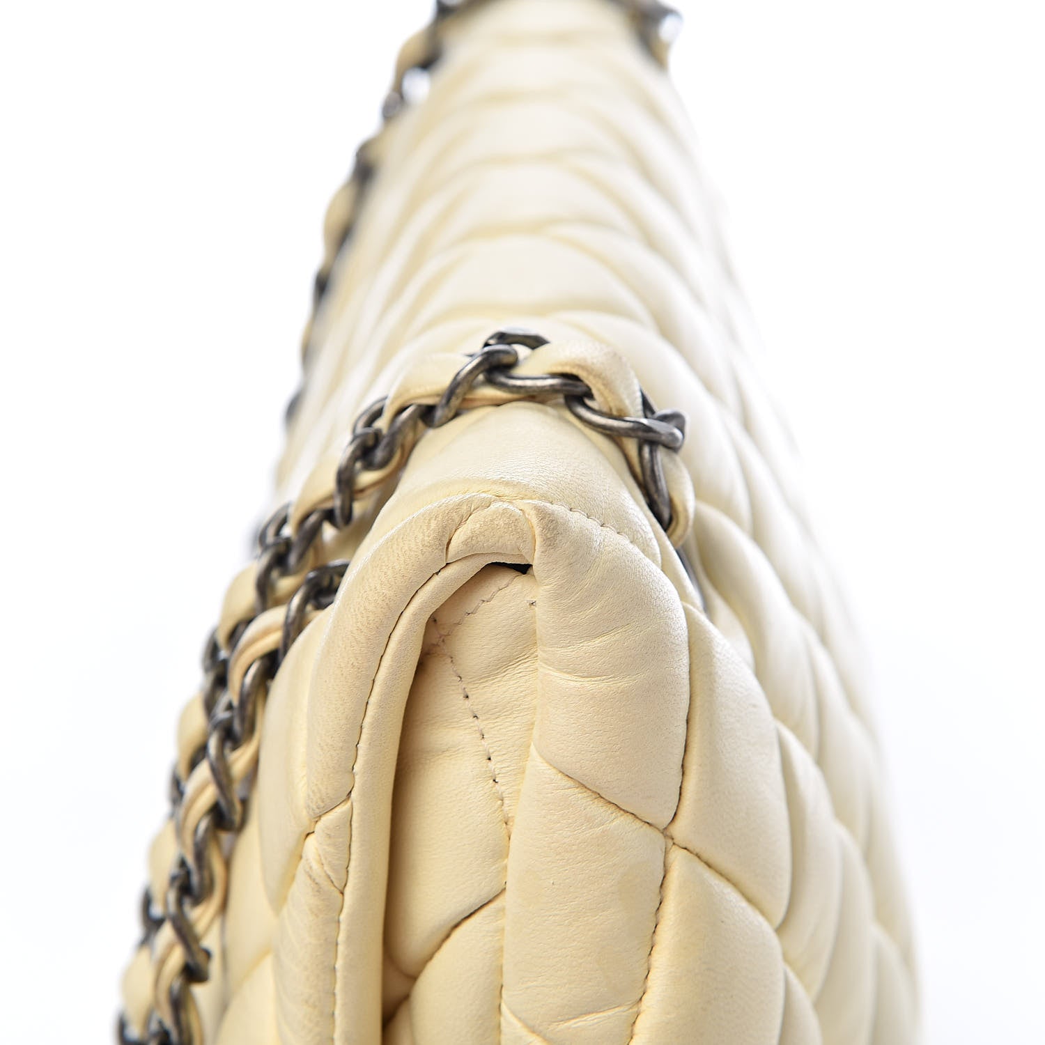 Chanel Lambskin Large New Bubble Flap Ivory 14 of 15