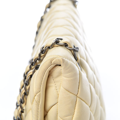 Chanel Lambskin Large New Bubble Flap Ivory 14 of 15