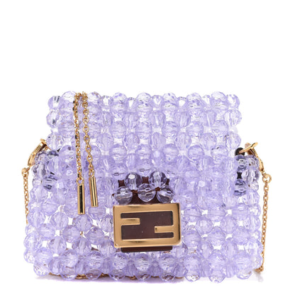 Fendi Enamel Vitello King Beaded Pico Baguette Charm Anemone 1 of 7