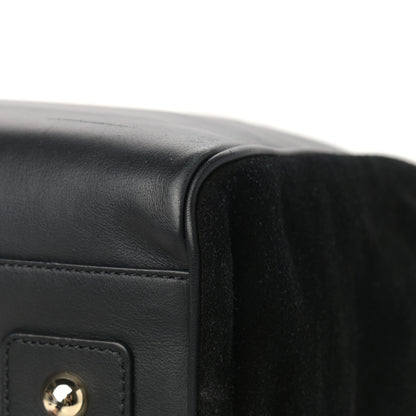 Mulberry Calfskin Suede Maisie Clipper Satchel Black 13 of 15