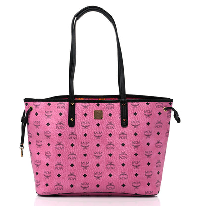MCM Visetos Medium Project Reversible Shopper Tote Pink 3 of 15