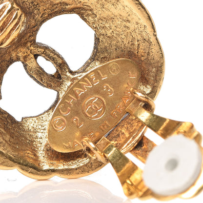 Chanel CC Clip On Earrings Gold 3 of 6