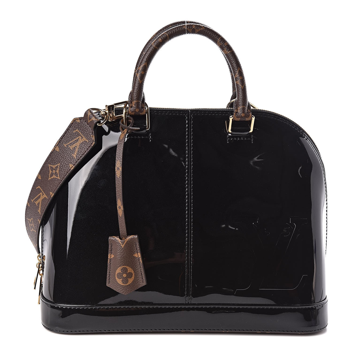 Louis Vuitton Patent Monogram Alma PM Black 1 of 10