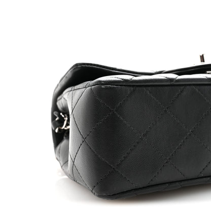 Chanel Lambskin Quilted Mini Rectangular Flap Black 9 of 10