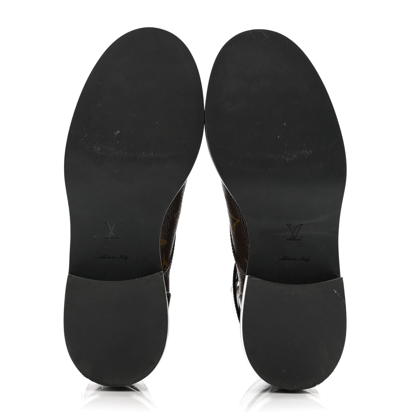 Calfskin Monogram Wonderland Flat Ranger Boots 37 Black