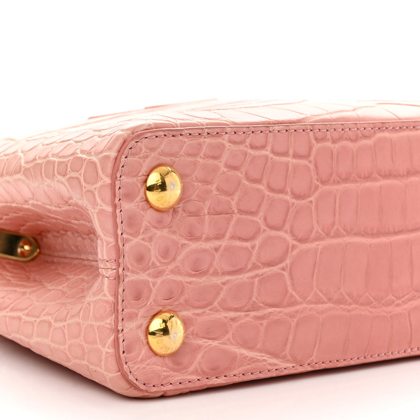 Alligator Capucines BB Pink